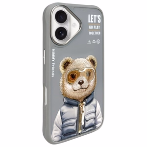 Nimmy Cool&Cute 2.0 Bear Ümbris jaoks iPhone 16 - Hall