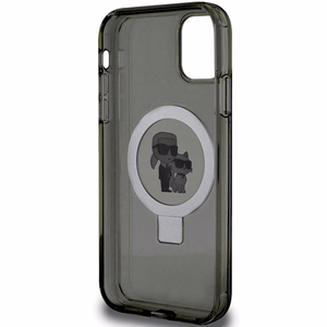 Karl Lagerfeld Ring Stand Karl&Choupette MagSafe ümbris jaoks iPhone 11 / Xr - must