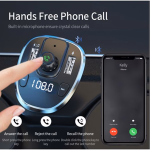 Autolaadija Essager "Dynamic" Hõbedane (laadija/ FM transmitter/ USB memory/ hands free)