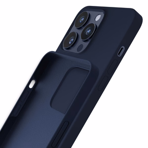 3mk Silicone Ümbris jaoks iPhone 16 Pro - Tumesinine