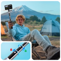Tech-Protect GA100 Monopad & Selfie Stick jaoks GoPro / DJI - must