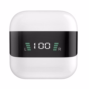 Bluetooth vabakäeseade Dudao U15S Valge (LED-ekraaniga)
