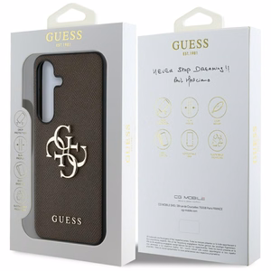 GUESS ümbris jaoks SAMSUNG S25 GUHCS25SPGT4MBW (PU Grained Big 4G and Classic Logo) brown