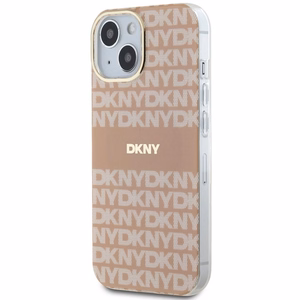 DKNY IML Mono & Stripe MagSafe Ümbris jaoks iPhone 15 Plus / 14 Plus - Roosa