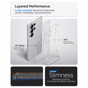 Spigen Ultra Hybrid чехол для Samsung Galaxy S26 Ultra - прозрачный