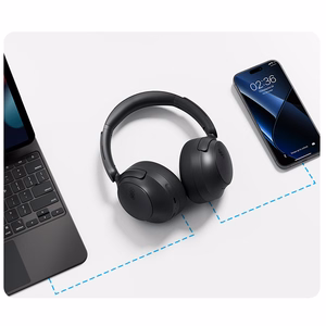 QCY H3S Беспроводные On-Ear Наушники с LDAC и ANC Шумоподавлением - Черный