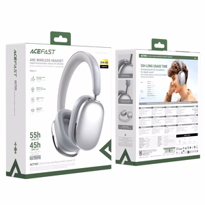 Wireless headphones Acefast H9 ANC silver