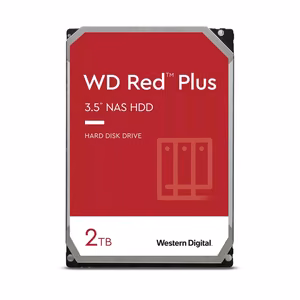 Western Digital Red Plus internal hard drive 2 TB 5400 RPM 64 MB 3.5" Serial ATA
