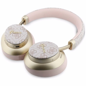Juhtmevabad kõrvaklapid Guess ENC 4G Gold Script Metal, roosad
