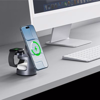 Tech-Protect QI2.2-25W-A48 3in1 magnetiline traadita laadija - mereväe sinine