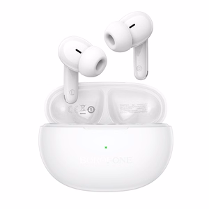 Valged TWS Bluetooth kõrvaklapid Borofone FQ16 Star, ANC+ENC, Smart AI
