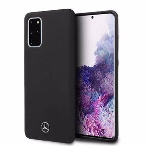Mercedes Silicone Line Ümbris jaoks Samsung Galaxy S20+ - must