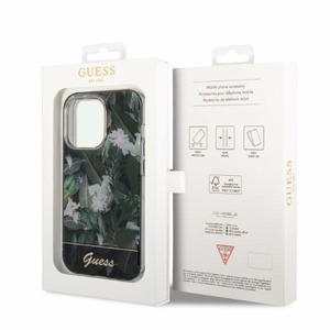 Guess Jungle Collection ümbris jaoks iPhone 14 Pro Max - roheline