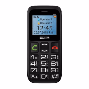 Maxcom MM 426SE GSM mobiiltelefon, must