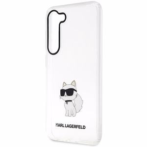 Karl Lagerfeld KLHCS23MHNCHTCT S23+ S916 прозрачный жёсткий чехол Ikonik Choupette