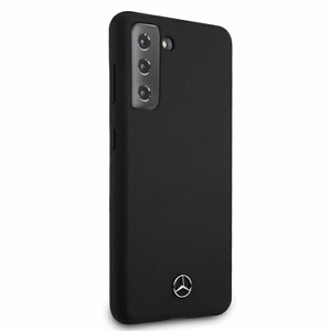 Mercedes Silicone Line чехол для Samsung Galaxy S21 - чёрный