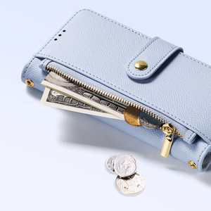 Dux Ducis Lawa Leather Ümbris jaoks iPhone 16 Pro Max with Detachable Magnetic Wallet - Sinine