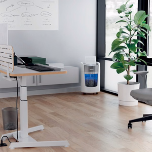Leitz IQ OptiMax Small Office 350 – P-5 mikrolõikega paberipurustaja, 22 l, valge (83590000)
