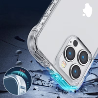Joyroom Defender seeria kaaned iPhone 14 Plus'ile Soomustatud konksuga kaane, selge (JR-14H3)