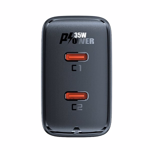 Fast Laadija GaN 35W PD 2x USB C Acefast A49 - must