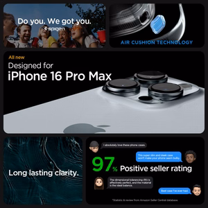 Spigen Ultra Hybrid Ümbris jaoks iPhone 16 Pro Max - Clear