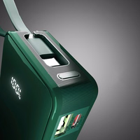 Powerbank SBS 10000 mAh 20W sisseehitatud USB-C kaabli ja digitaalse ekraaniga - roheline