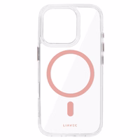 Liavec Glossy Magsafe Clear Ümbris do Iphone 16 Pro różowy