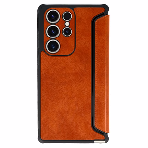 Razor Leather Kaaned jaoks Samsung Galaxy S23 Plus brown