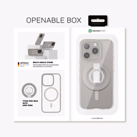 Amazing Thing Titan Pro Mag Ring Grip Ümbris 10FT IP156.1PTRGY jaoks Iphone 15 Pro titanium