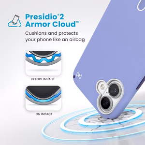 Speck Presidio2 Pro MagSafe'i ja ClickLocki toega ümbris iPhone 16 Plus-le, Future Lavender/Cassis Purple