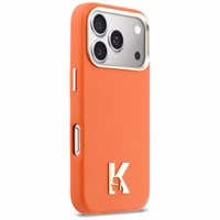 KARL LAGERFELD ümbris IPHONE 17 Pro Max ühilduv MagSafe KLHMP17X5PGFKHGO (PU FW W/ KHead Logo) oranž