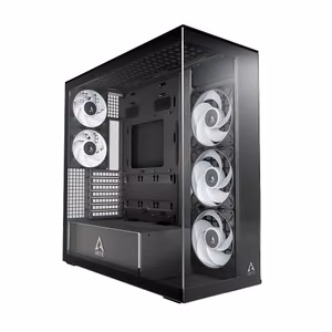ARCTIC Xtender Premium E-ATX PC-korpus, must, läbipaistev klaas
