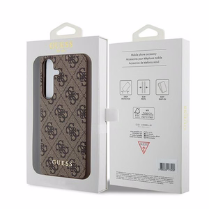Guess 4G Metal kuldne Logo ümbris jaoks Samsung Galaxy S24 - brown
