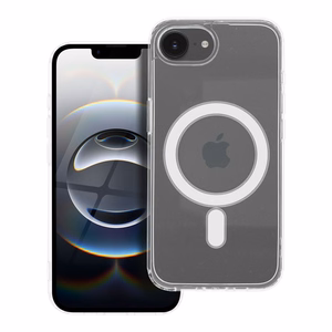 Чехол iPhone 16e (SE 4 2025 Clear Mag Cover (MID) совместимый с MagSafe прозрачный
