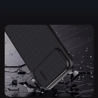 Nillkin Textured S ümbris iPhone 14-le, soomustatud kate koos kaamerakattega, roheline