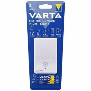 VARTA motion sensor night lamp 16624 + 3 x bateries R3 (AAA)