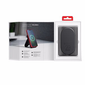 Powerbank совместимый с MagSafe Forcell F-Energy MagStand F10K2 QC3.0 PD 5A 20W 10000 mAh черный