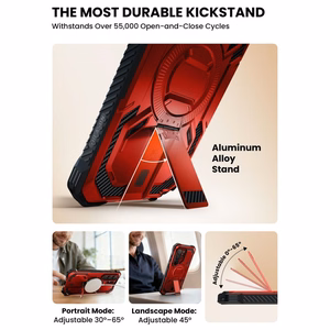 Supcase ArmorBox Mag MagSafe Ümbris for Samsung Galaxy S26 Ultra - punane and must