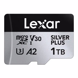 Карта памяти Lexar High-Performance Silver Plus microSDXC 1 ТБ + адаптер