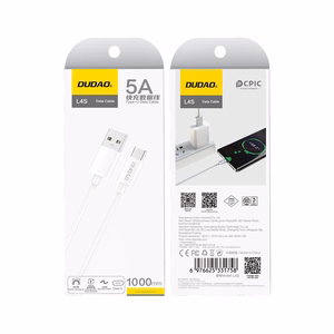 Dudao L4ST кабель USB-A USB-C 2A 1м - белый