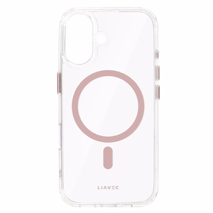Liavec Glossy Magsafe Clear Ümbris do Iphone 16 różowy