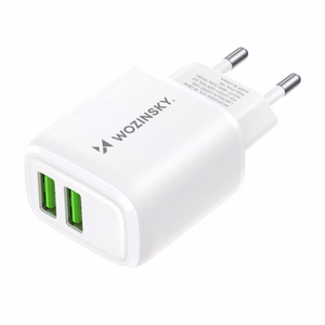 Wozinsky CUWCW 2.4A 2 x USB-A Wall Laadija - valge