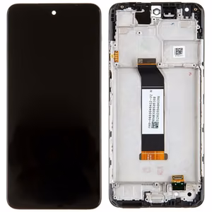 LCD ekraan Xiaomi Redmi Note 10 5G / Redmi Note 10T 5G / Poco M3 Pro 5G puuteekraani ja raamiga must originaal (service pack)
