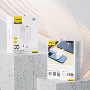 GaN Dudao A30EU 30W USB-A / USB-C Wall Laadija - valge