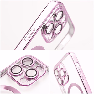 Electro Mag Cover ümbris mudelile iPhone 17 Pro / 18 Pro, MagSafe'iga ühilduv – roosakuldne
