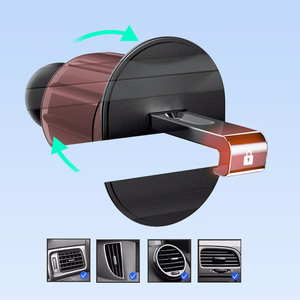 Dudao F2+ smartphone hoidja for the air vent with clamp - must