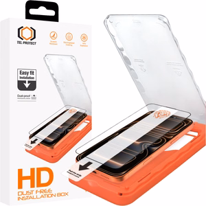 Tel Protect Dust-Free Easy Fit HD Titan закаленное стекло для Iphone 17 Pro черное