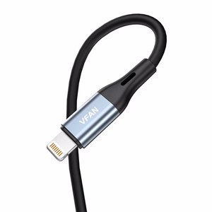 VFAN L05 Lightning–3,5 mm mini jack AUX-kaabel, 1 m, hall