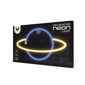 Neon LED Light SATURN kollane sinine Bat + USB FLNE11 Forever Light