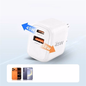 Tech-Protect NCA45W-GAN 2-portiline 45W seinalaadija - valge